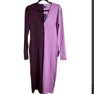 Lulus Chic Two-Tone Long Sleeve Dress